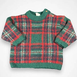 H&M Red Checkered  Sweater